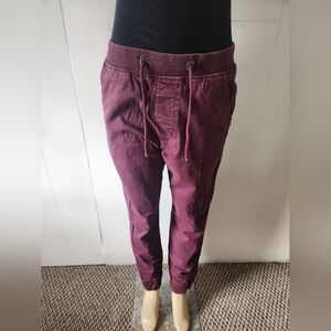 Hollister Burgundy Joggers